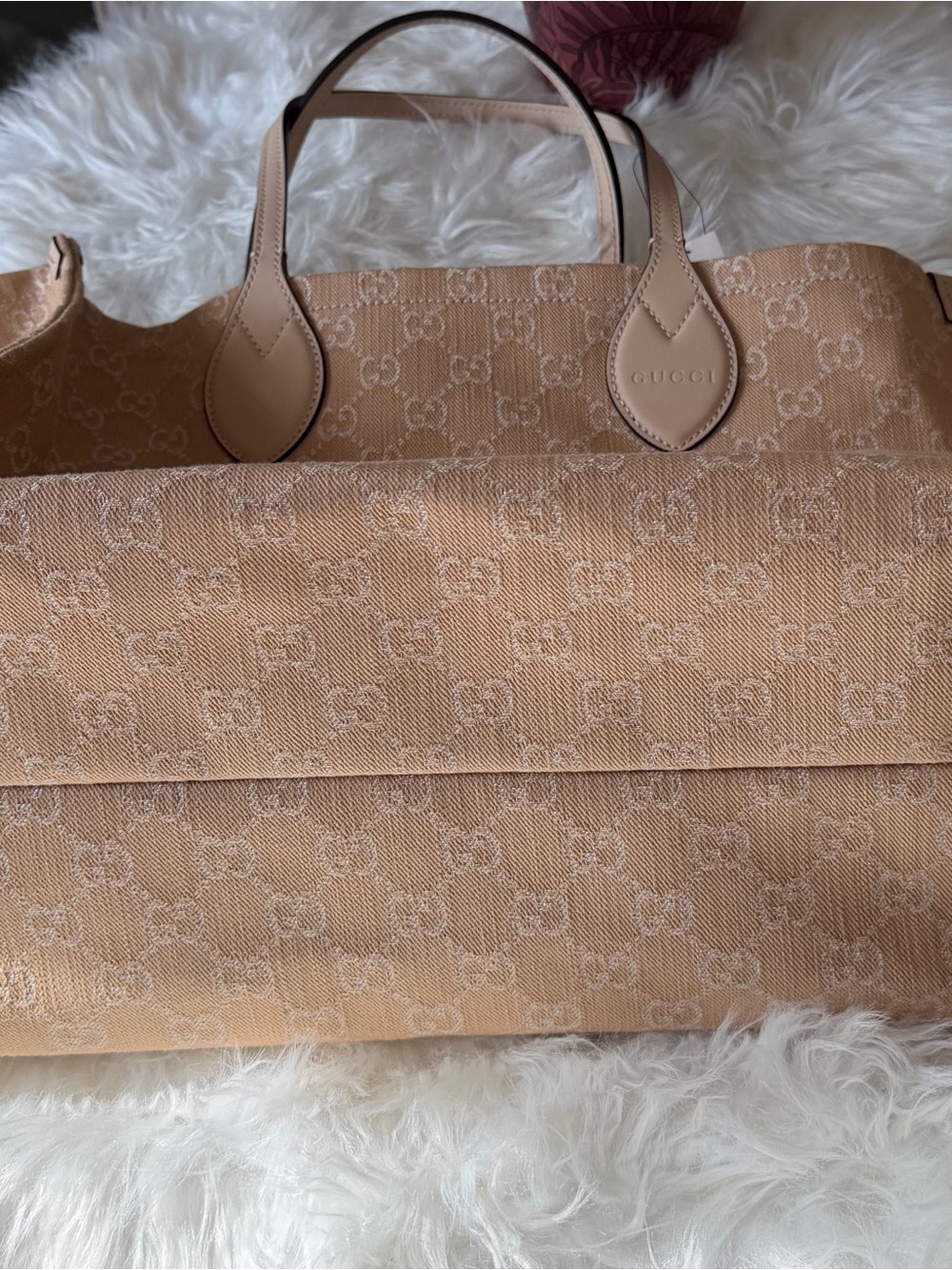 GUCCI DENIM OPHEDIA GG TOTE BAG LARGE - Picture 7 of 16